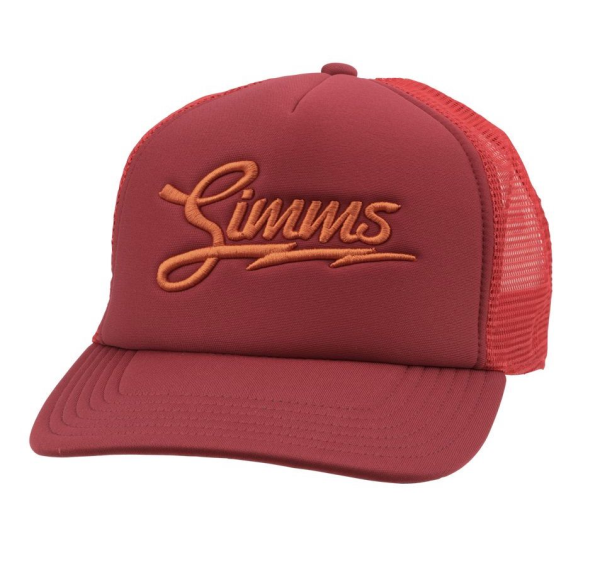 Simms Adventure Trucker Hat Scarlet Simms Adventure Trucker Hat Scarlet